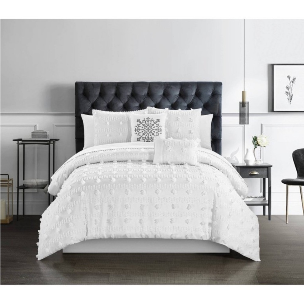 Queen 5pc Atisa Comforter Set White - Chic
Home Design new